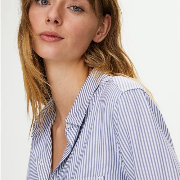 Navy blue and white Montana shirt - Picture 4 of 8